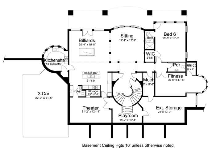 Basement Floor Plan image of Vinius House Plan